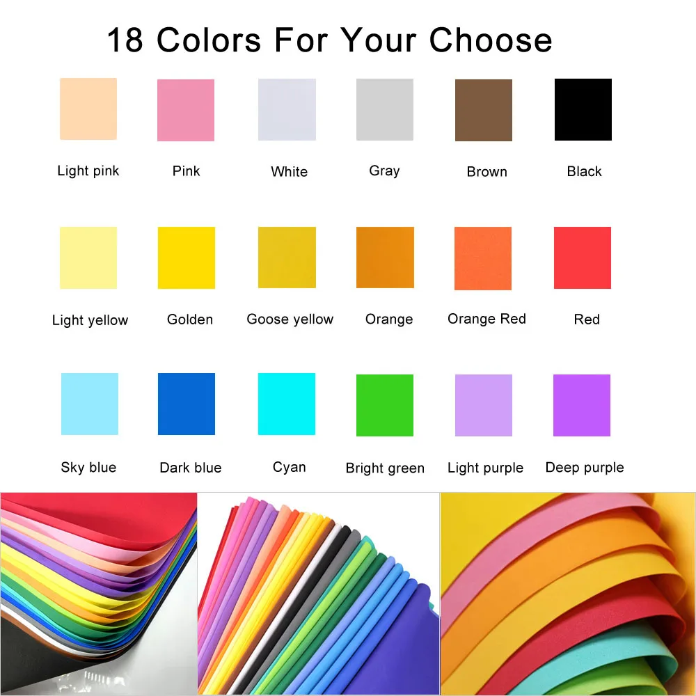 1/18Pcs Colorful EVA Foam Shee - Cosplay Prop Foam ulasan dan harga