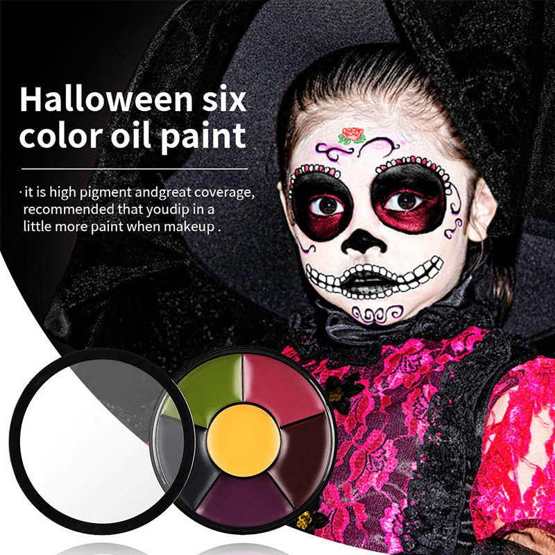 6 Color Oil Face Paint palette - Body Paint Sfx ulasan dan harga