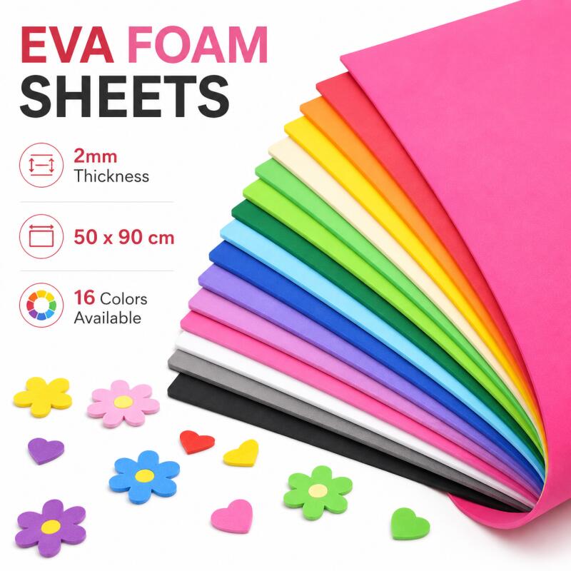 2pcs EVA Foam Sheets, Colorful - Cosplay Prop Foam ulasan dan harga