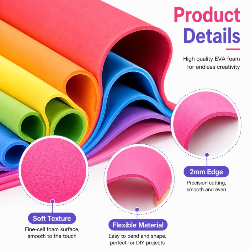 2pcs EVA Foam Sheets, Colorful - Cosplay Prop Foam ulasan dan harga