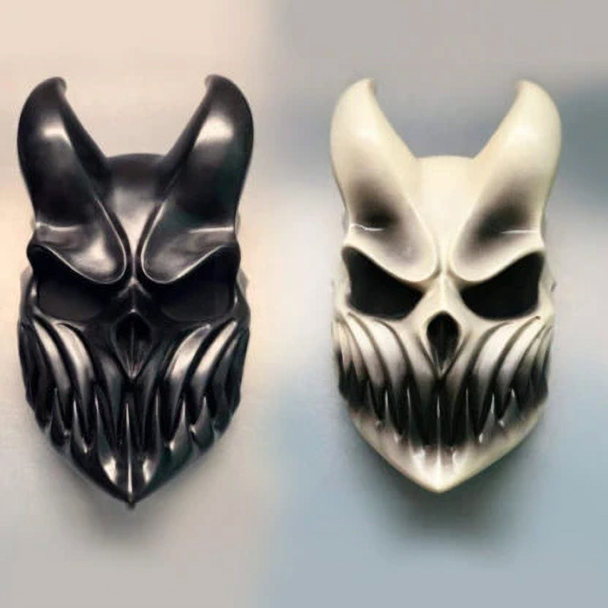 PVC Mask With Movable Mouth Ru - Cosplay Prop Foam ulasan dan harga