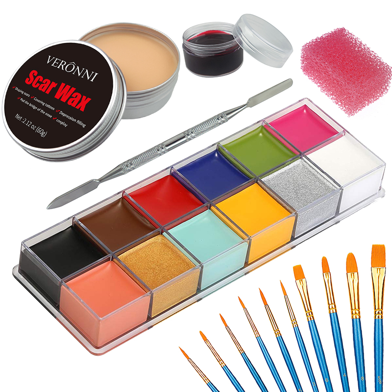 SFX Makeup Kit 12 Color Face B - Body Paint Sfx ulasan dan harga