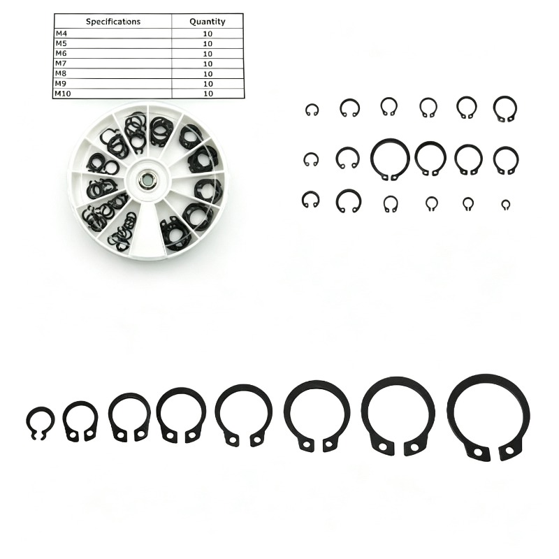 70Pcs Round Box Black C-Type S - Snap Fastener Set ulasan dan harga