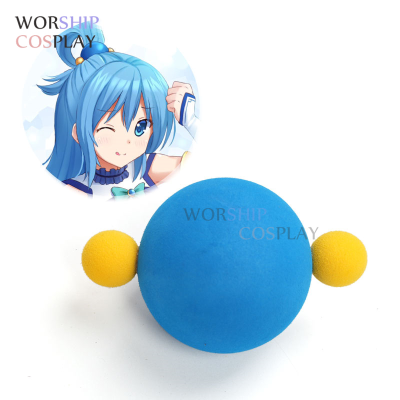 Aqua Cosplay wigs foam Blue ye - Cosplay Prop Foam ulasan dan harga