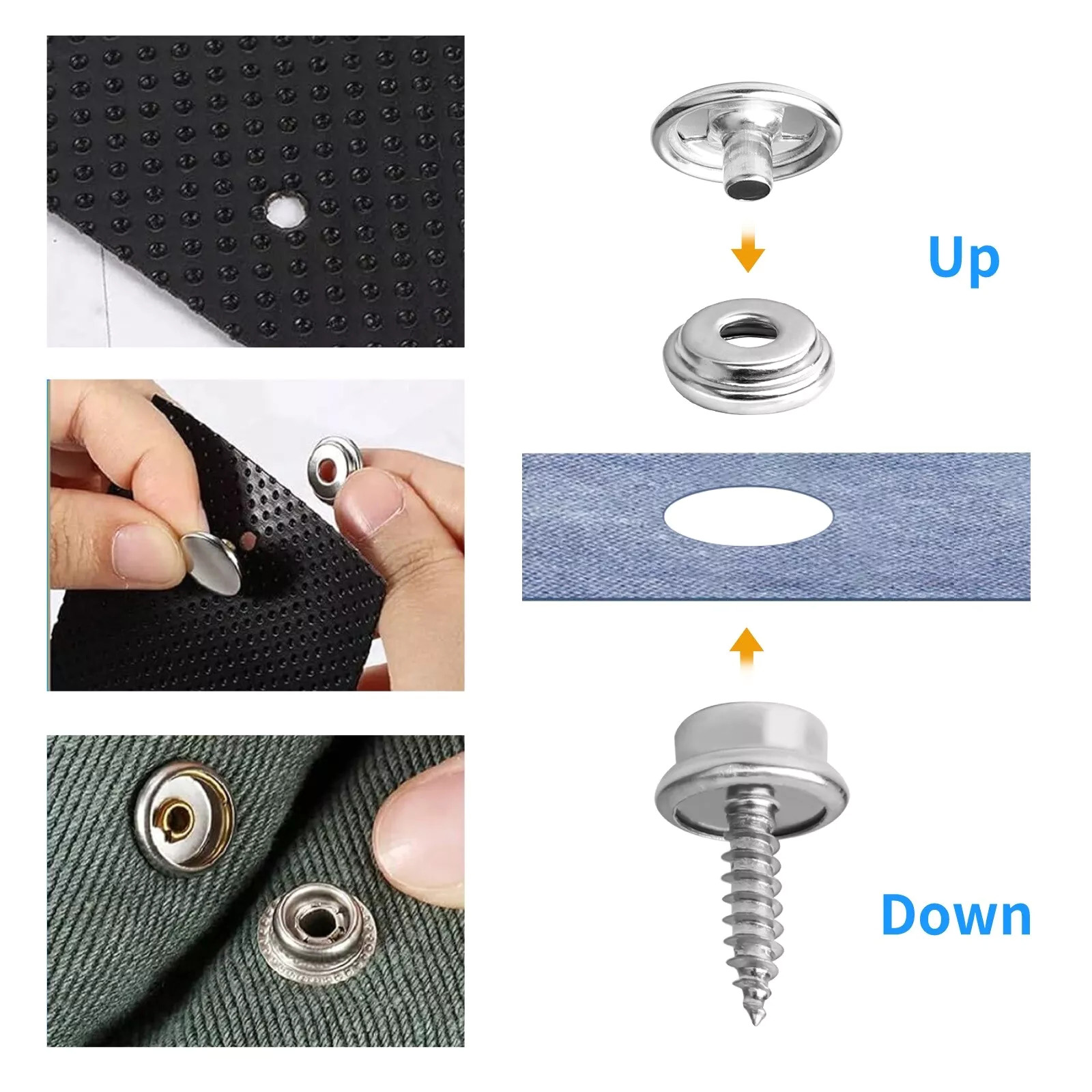 50 Set Stainless Steel Boat Ma - Snap Fastener Set ulasan dan harga