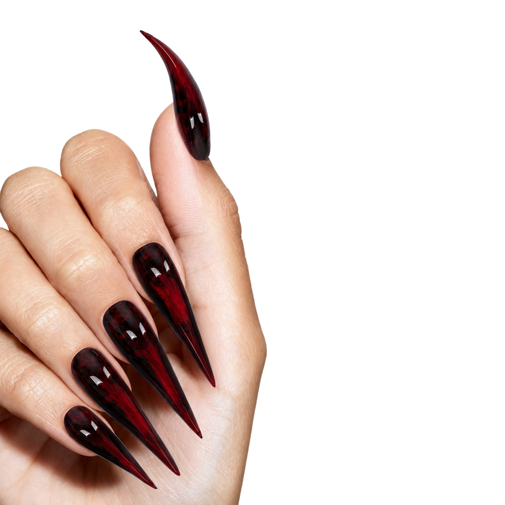 Nikki Cosplay Red False Nails  - Cosplay Prop Painting ulasan dan harga